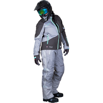 Motorfist Women's Empress Snowmobile Jacket MOTOFIST 20924-3416 gray/stealth/cockatoo Large