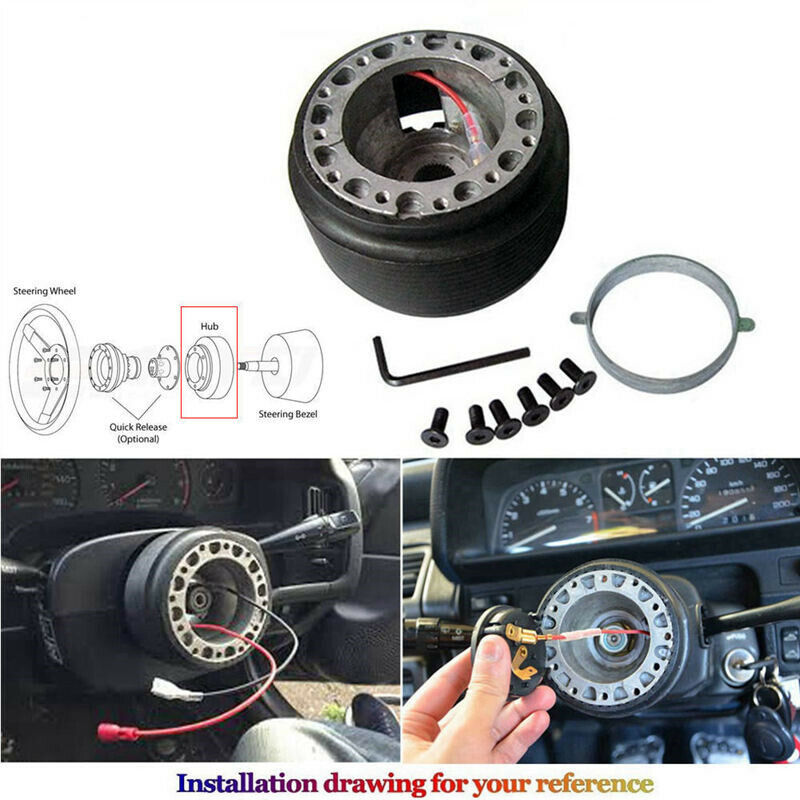 Bliss Heart Suede Steering Wheel + Hub Adapter Kit For Toyota Corolla, Hilux Pickup