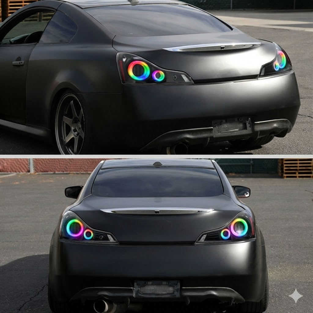 NTXGlow RGB Tail Lights (2008–2013 Infiniti G37 / 2014–2015 Q60 Coupe & Convertible)