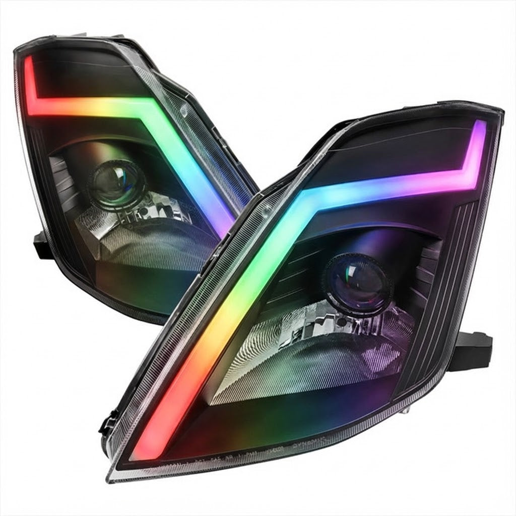 NTXGLOW RGB headlights (2003 - 2005 nissan 350z)