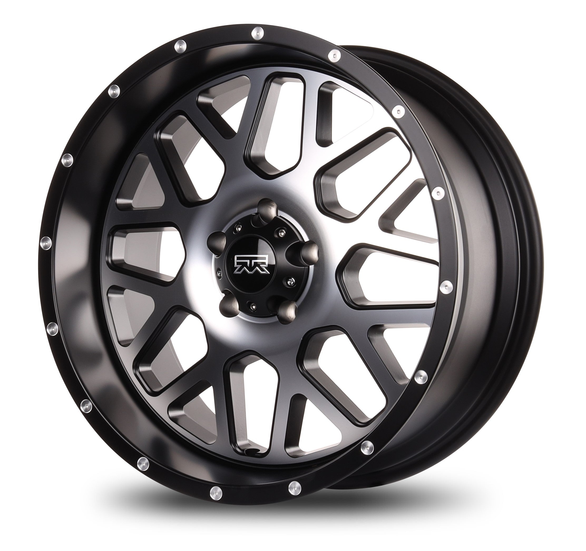 20x9 Mudder Trucker MT859 Mutiny Black Machined 5x127 5x5 ET0 Wheel Rim