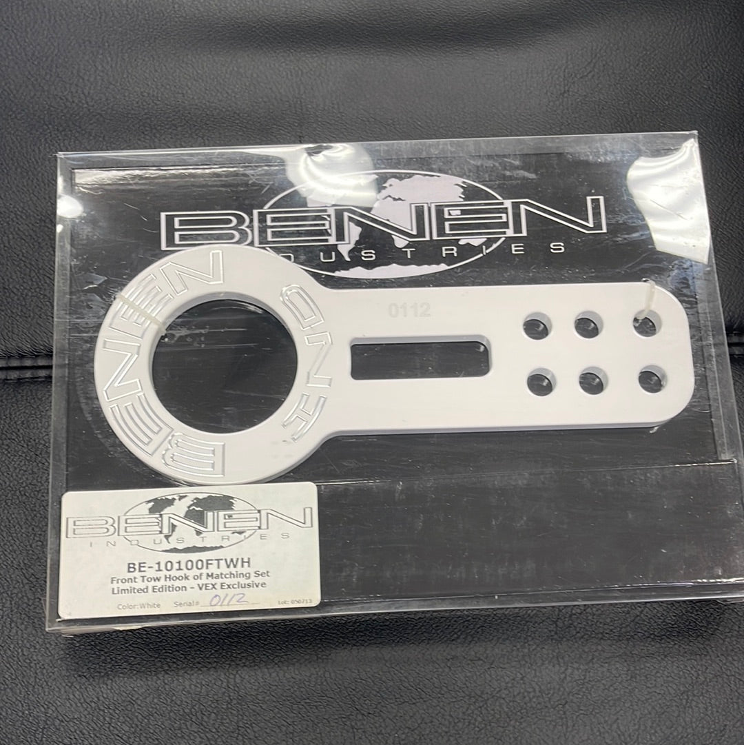 BENEN INDUSTRIES - FRONT TOW HOOK White