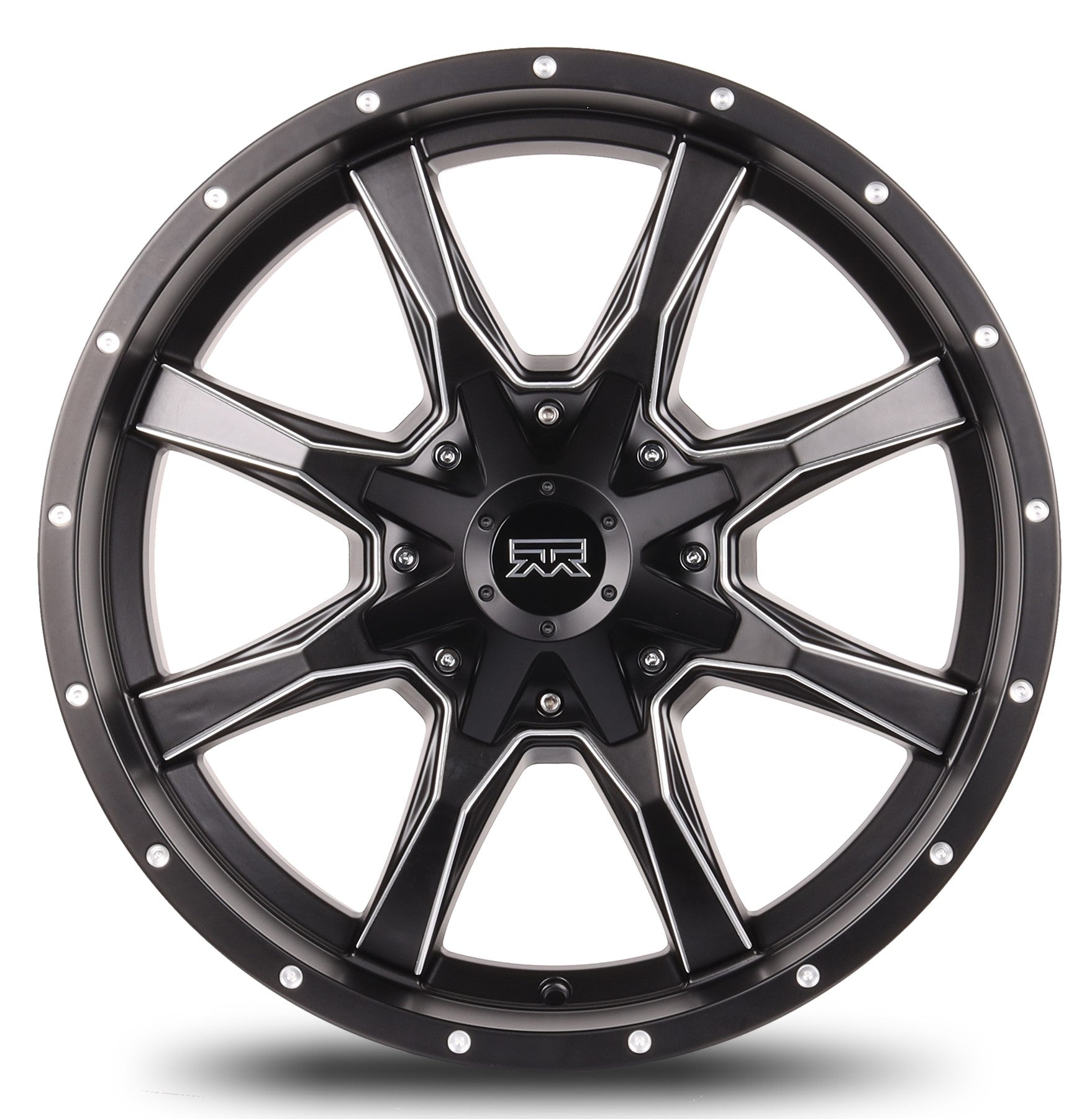 20x9 Mudder Trucker MT513 Breakover Black Milled 8x180 ET18 Wheel Rim