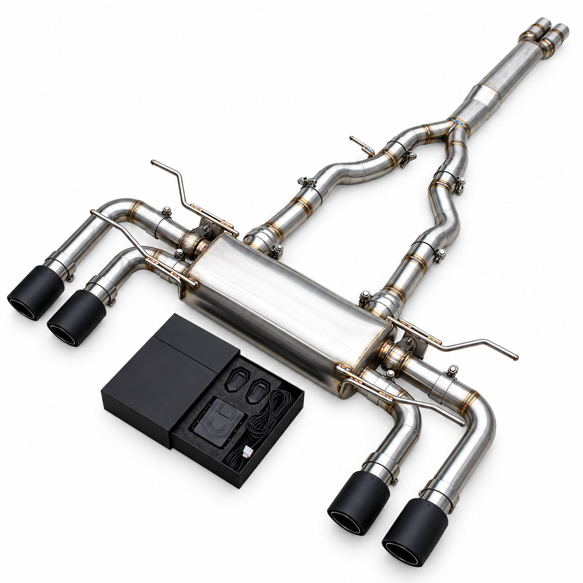 Valved Stainless Steel Catback Exhaust System for Jaguar F‑TYPE V8 5.0T