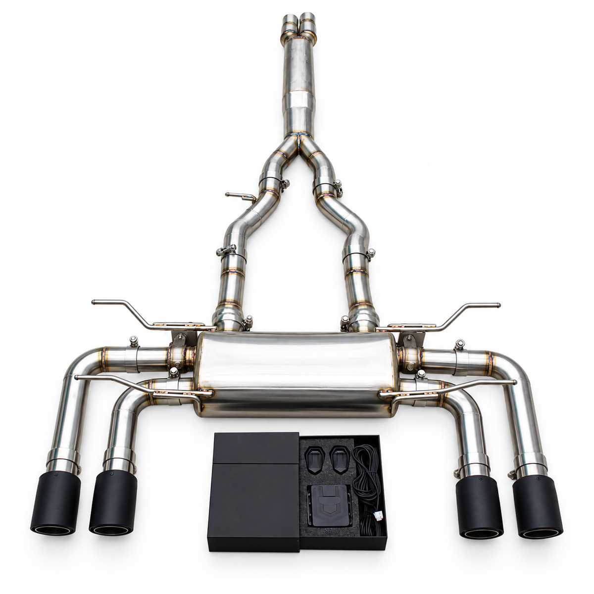 Valved Stainless Steel Catback Exhaust System for Jaguar F‑TYPE V8 5.0T