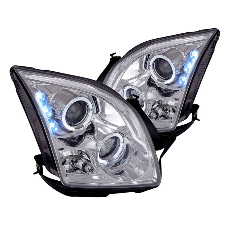 Spec-D 06-09 Ford Fusion Halo Projector Headlights Chrome