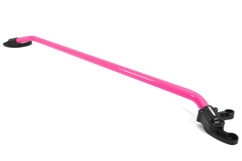 Perrin 2022 WRX Strut Brace w/ Billet Feet - Hyper Pink