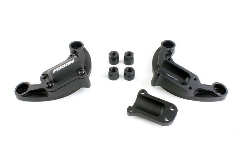 Perrin 2022 WRX Strut Brace w/ Billet Feet - Hyper Pink