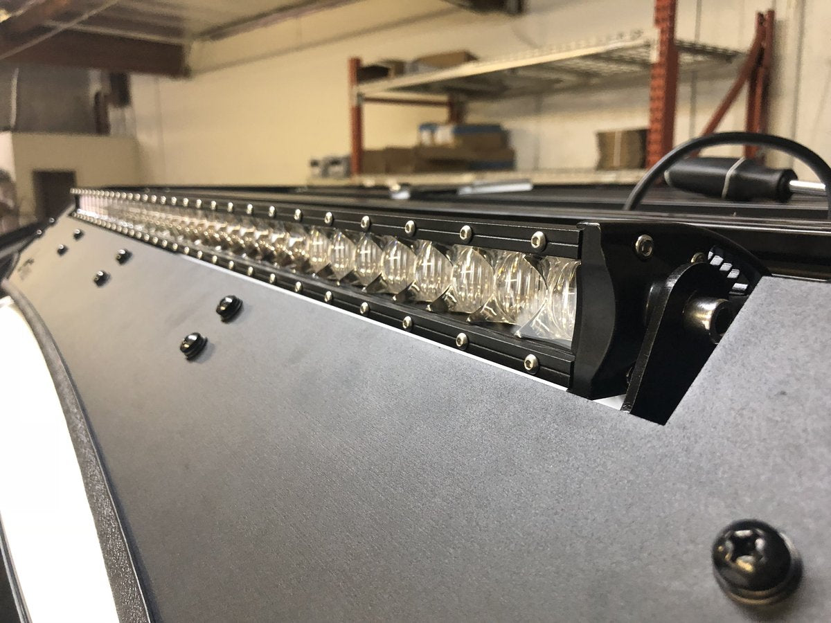 40" Cut-out PRINSU Roof Rack Slim LED Light Bar Brackets/Combo | Fits All PRINSU Racks