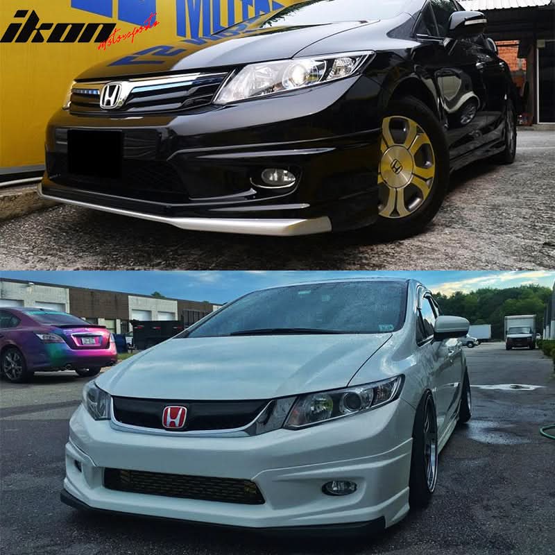 2012-2013Â Honda Civic 2Dr JDM Front Bumper Mug Lip Conversion Foglight