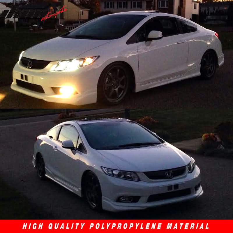 2012-2013Â Honda Civic 2Dr Front Bumper MD Lip Conversion Foglight PP
