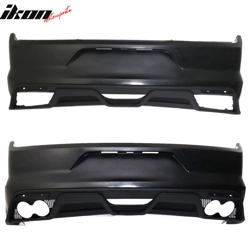 2015-2016Â Ford Mustang GT350 Black Rear Bumper Kit With Diffuser