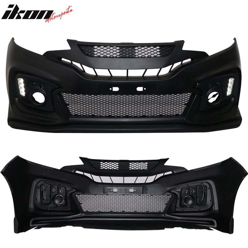 2015-2016Â Honda Fit GK5 Front Bumper Conversion Cover DRL Light PP