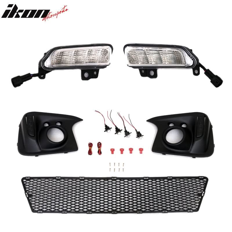 2015-2016Â Honda Fit GK5 Front Bumper Conversion Cover DRL Light PP