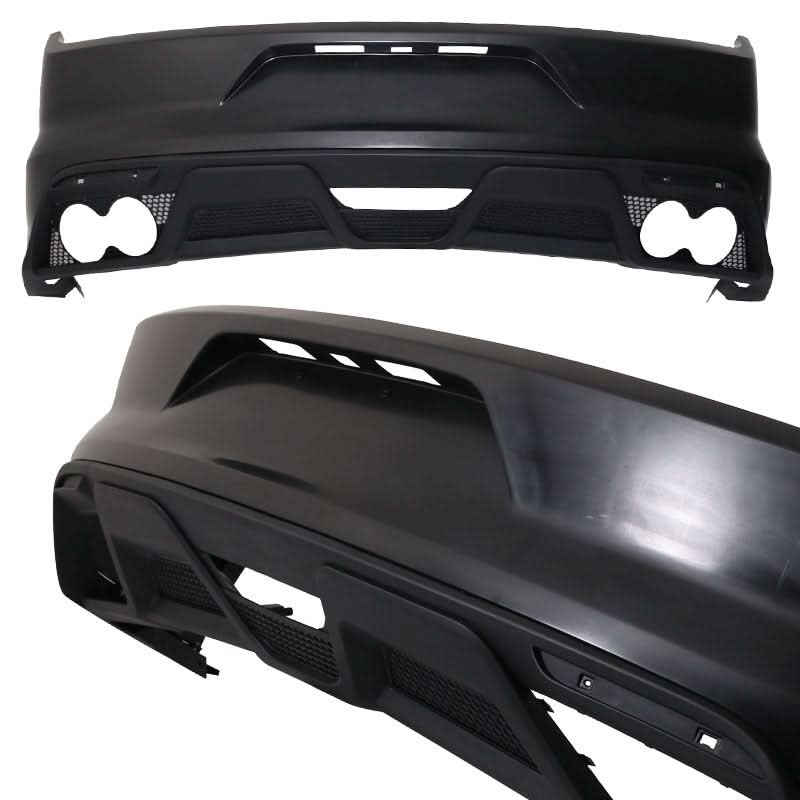 2015-2016Â Ford Mustang GT350 Black Front Rear Bumper Conversion PP