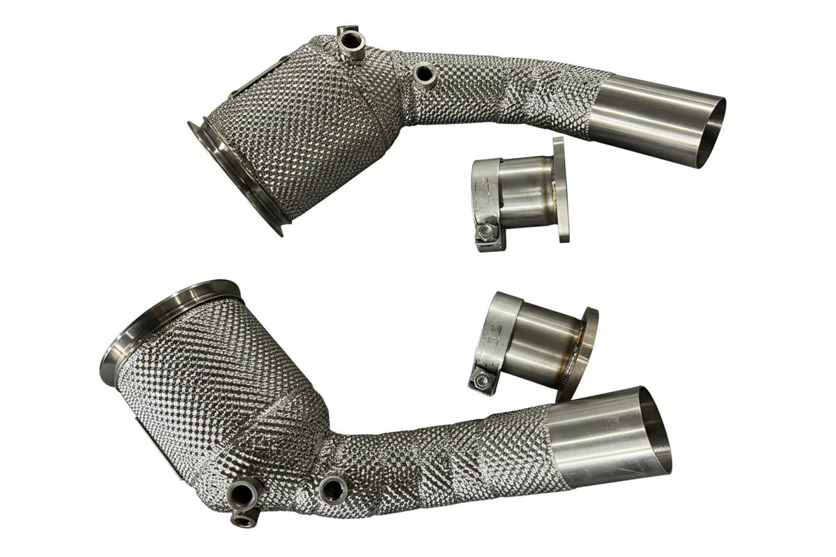 Vorsprung High-Flow Catted Downpipe, Audi EA825 C8 RS6, RS7 & D5 A8, S8 4.0T V8
