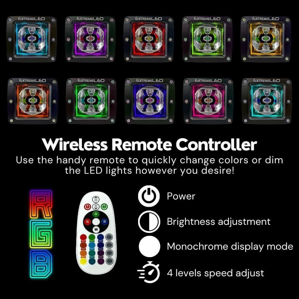 ExtremeLED Extreme Series 3" LED RGB Light Pod Pair