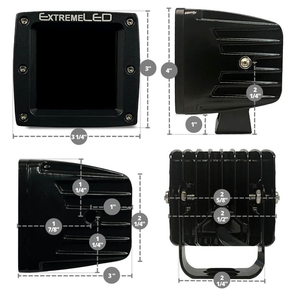 ExtremeLED Stealth Spot and Flood Extreme Series 3" Light Pod