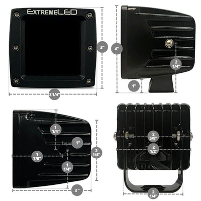 ExtremeLED Stealth Spot and Flood Extreme Series 3" Light Pod