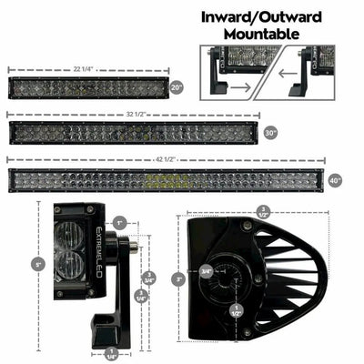 ExtremeLED Extreme Series Dual Row Combo RGB Light Bar