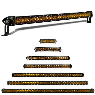 ExtremeLED All Amber LED Light Bar - Single Row