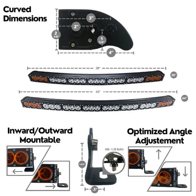 ExtremeLED X6 Series Amber and White LED Light Bars