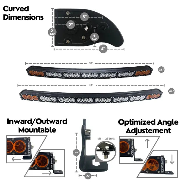 ExtremeLED X6 Series Amber and White LED Light Bars