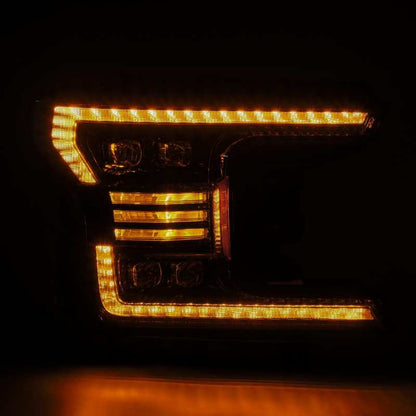 AlphaRex 18-20 Ford F150 NOVA-Series LED Projector Headlights Alpha-Black