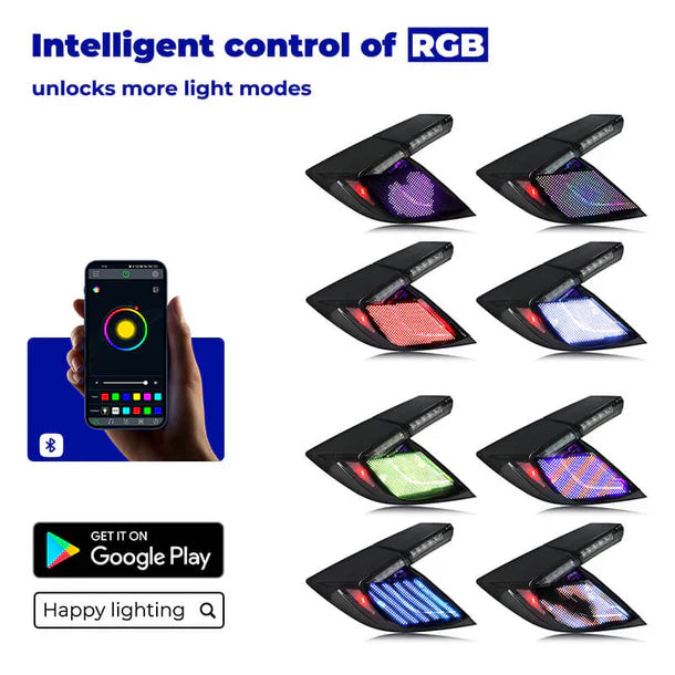 NTXGlow RGB LED Matrix Tail Lights (2016-2020 Honda Civic Hatchback)