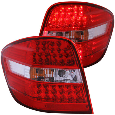 Anzo 2006-2007 Mercedes Benz M Class W164 LED Tail lights Red/Clear