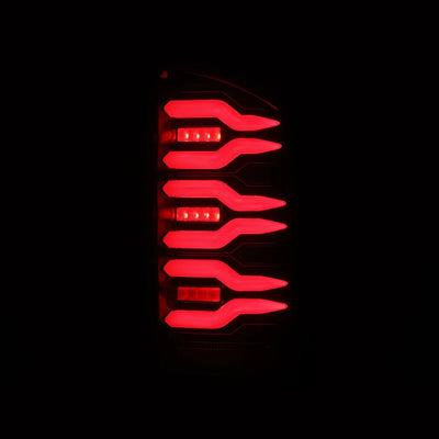 AlphaRex 02-06 Dodge Ram 1500/03-06 Dodge Ram 2500/3500 Truck LUXX-Series LED Tail Lights Black-Red