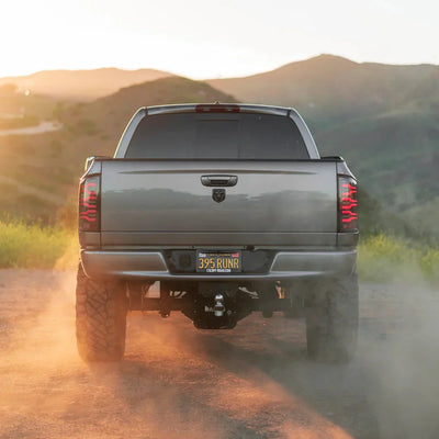 AlphaRex 02-06 Dodge Ram 1500/03-06 Dodge Ram 2500/3500 Truck LUXX-Series LED Tail Lights Black-Red
