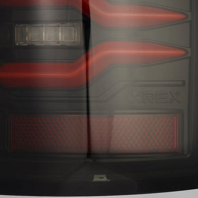 AlphaRex 02-06 Dodge Ram 1500/03-06 Dodge Ram 2500/3500 Truck LUXX-Series LED Tail Lights Black-Red