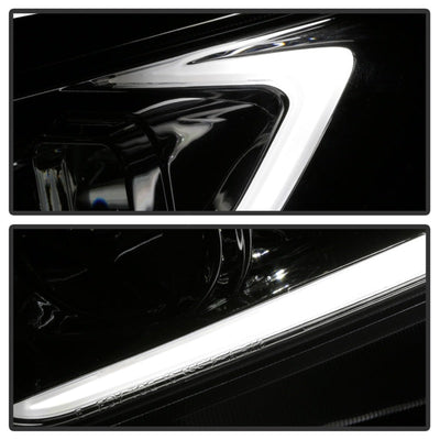 SPYDER xTune 09-14 Acura Projector Headlights - Light Bar DRL - Chrome (PRO-JH-ATSX09-LB-C) 9042225