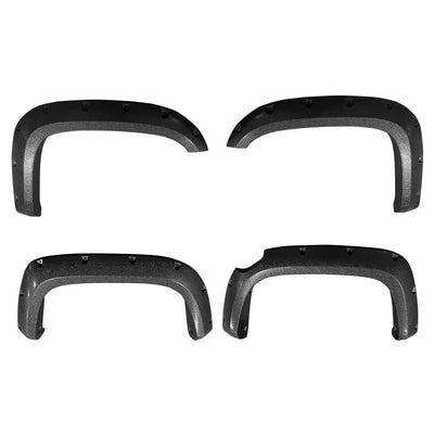 2015-2020 Chevy Colorado Short Bed Rivet Bolt Style Fender Flares ABS