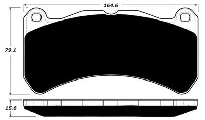 Porterfield Brake Pads for 2010 LEXUS IS F