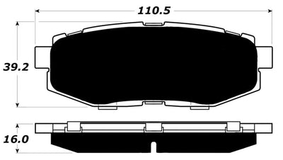 Porterfield Brake Pads for 2013 SUBARU LEGACY SEDAN 3.6R