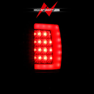 ANZO 1994-2001 Dodge Ram 1500 LED Taillights Plank Style Black w/Clear Lens 311339