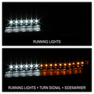 SPYDER xTune GMC Sierra 99-06 /Yukon 00-06 Headlights & LED Bumper Lights - Black HD-JH-GS99-LED-SET-BK 9037399