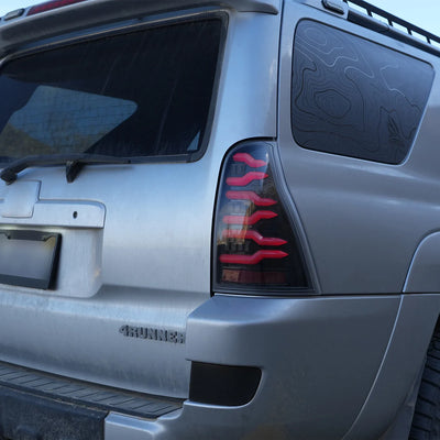 AlphaRex 03-09 Toyota 4Runner LUXX-Series LED Tail Lights Alpha-Black
