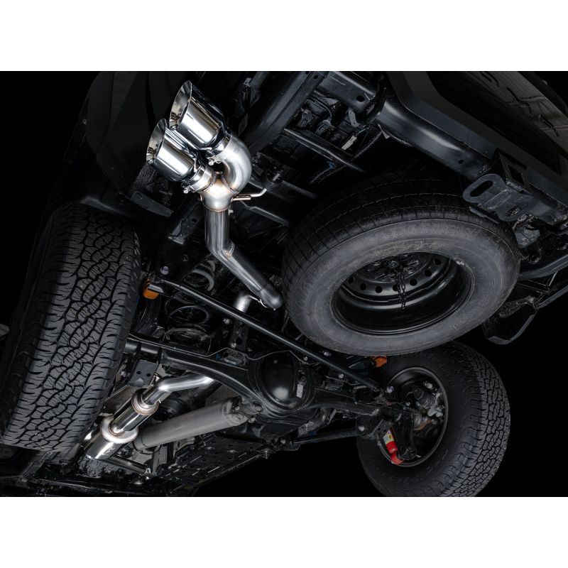 AWE Exhaust - 2024+ Toyota Tacoma Dual Chrome Silver Tips