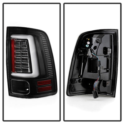 Spyder Dodge Ram 2013-2014 Light Bar LED Tail Lights - All Black ALT-YD-DRAM13V2-LED-BKV2 5085931