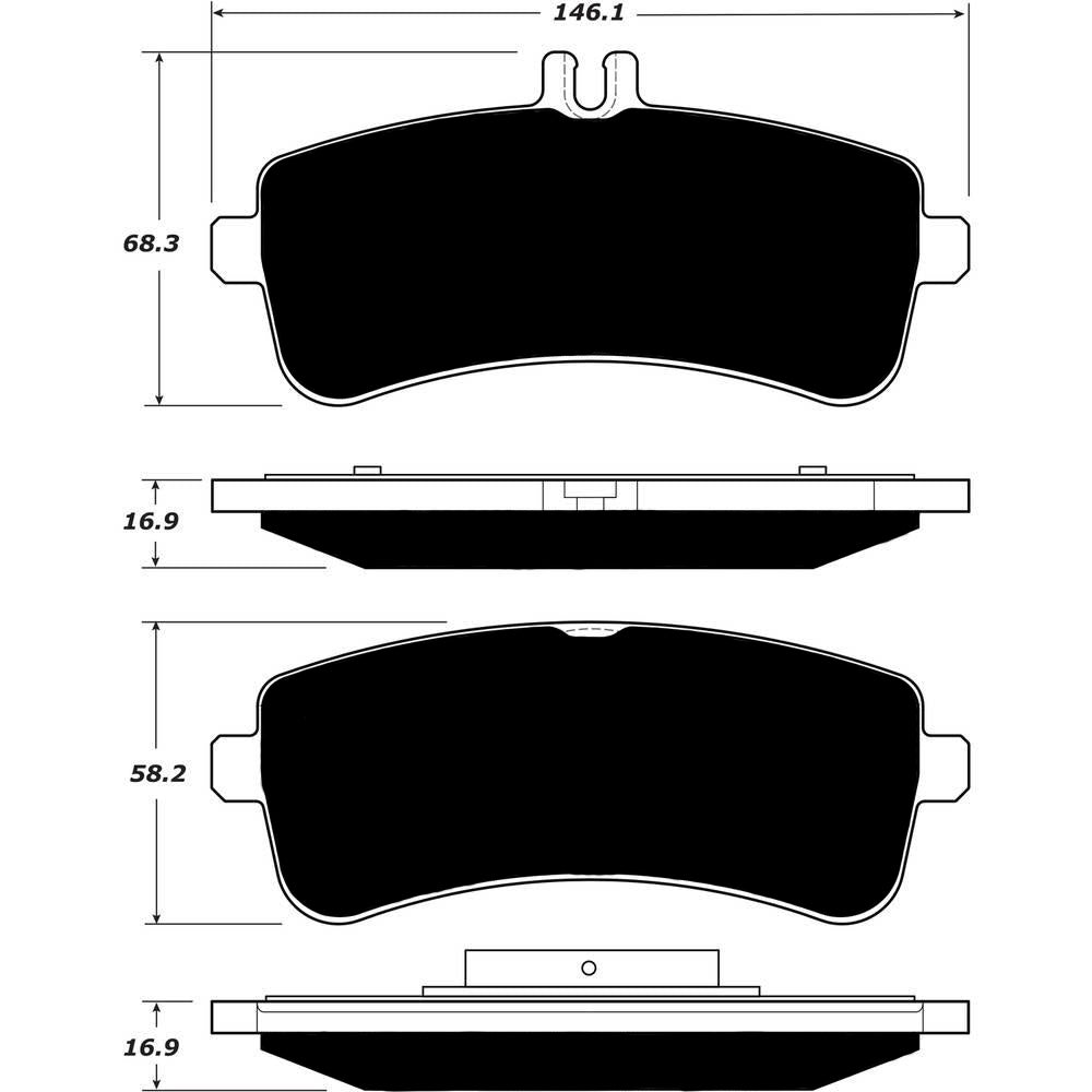 Porterfield Brake Pads for 2017 MERCEDES-BENZ S63 AMG - w/Iron Discs