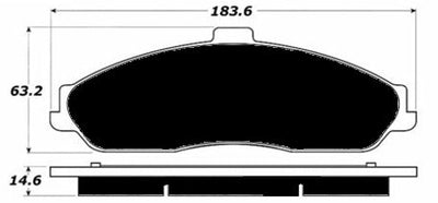 Porterfield Brake Pads for 2008 CADILLAC XLR-V