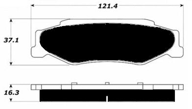 Porterfield Brake Pads for 2009 CHEVROLET CORVETTE