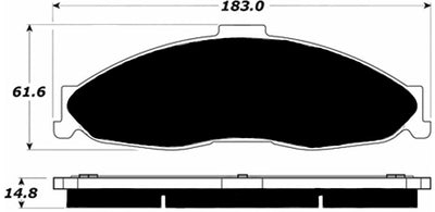 Porterfield Brake Pads for 2002 CHEVROLET CAMARO