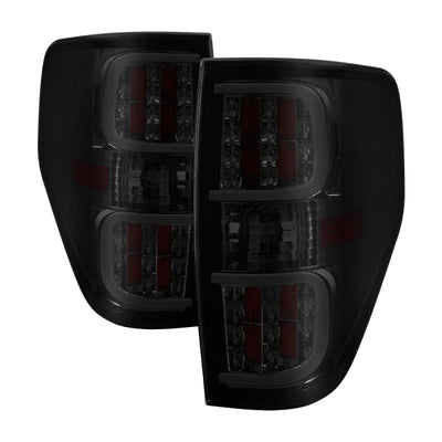 SPYDER xTune Ford F150 09-14 LED Tail Lights - Black ALT-ON-FF15009-LBLED-SM 5082183