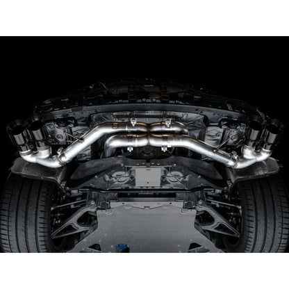 AWE Tuning 2020+ Chevrolet Corvette (C8) Track Edition Exhaust - Quad Diamond Black Tips