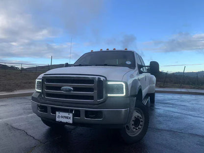 AlphaRex 05-07 Ford Super Duty/Excursion NOVA-Series LED Projector Headlights Black