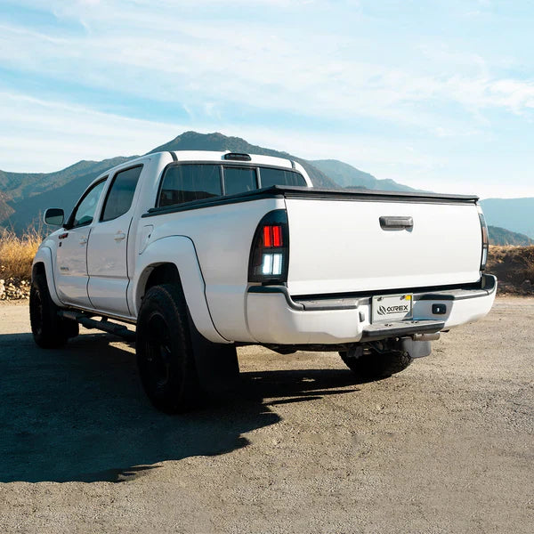 AlphaRex 05-15 Toyota Tacoma NOVA-Series Prismatic LED Tail Lights Alpha-Black